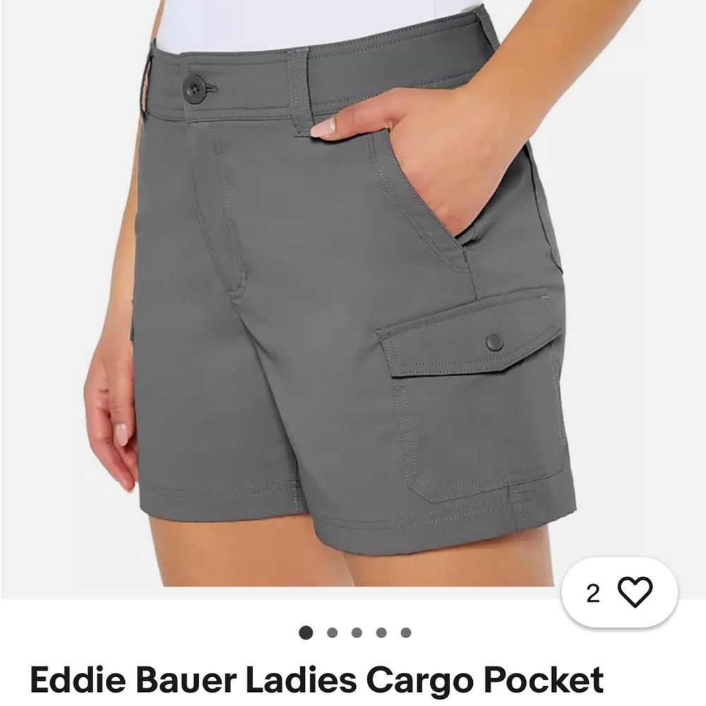 Eddie Bauer Women's‎ Charcoal Cargo Shorts